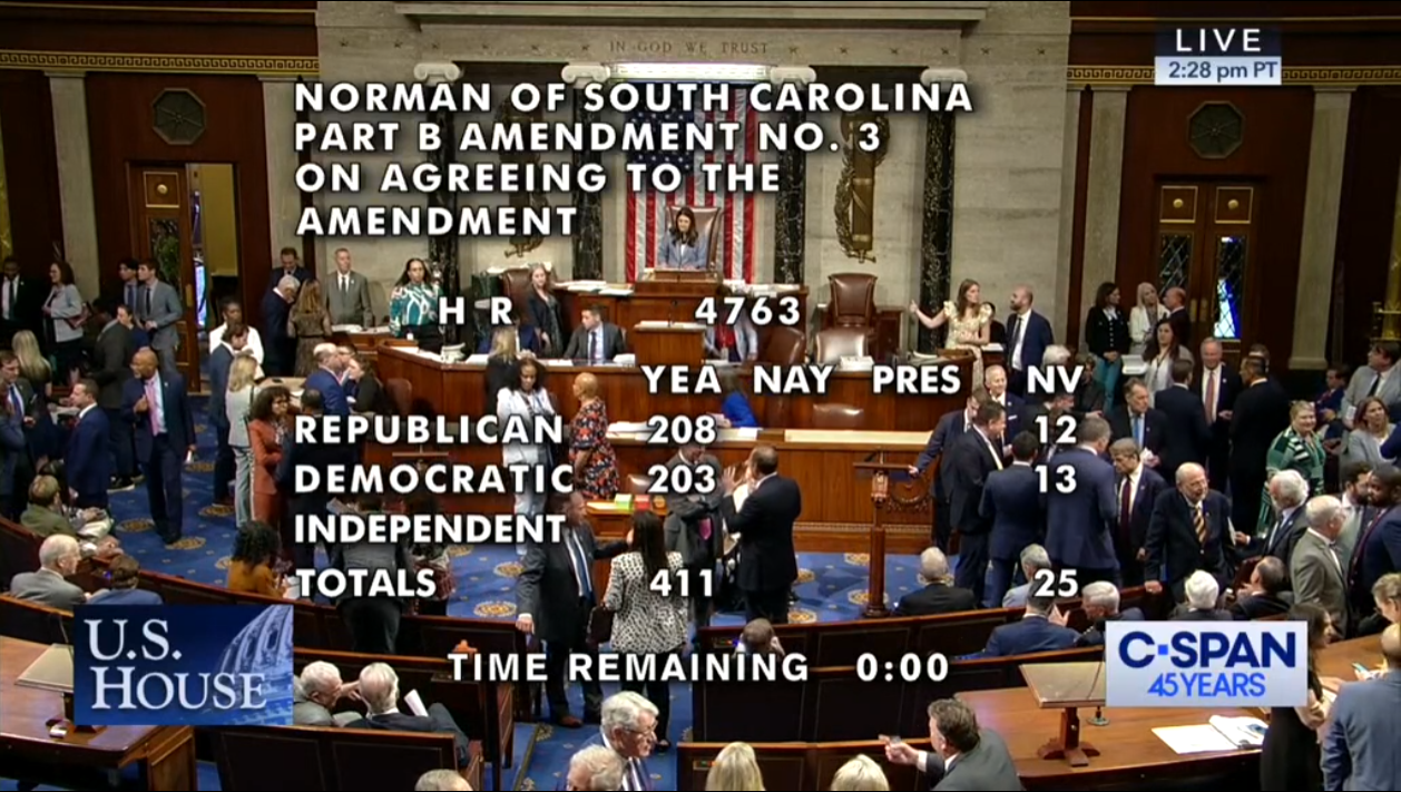 My Amendment Passed the House | U.S. Representative Ralph Norman
